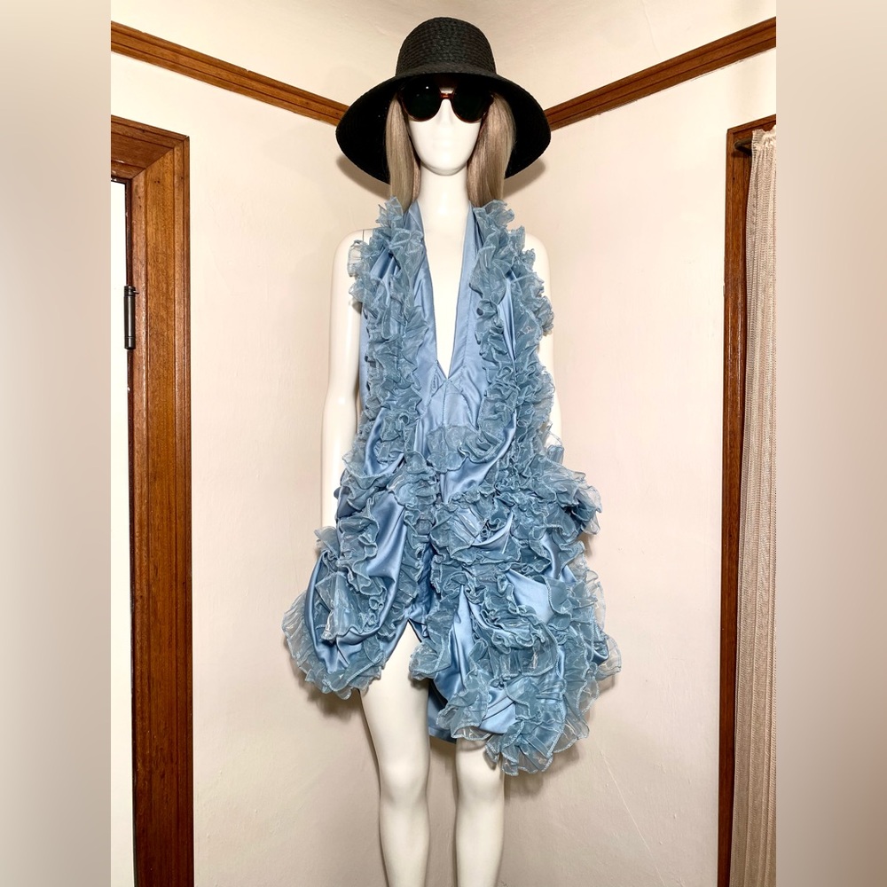 Rustic Halter Ruffle Dress - Sz Sm - Picture 3 of 13